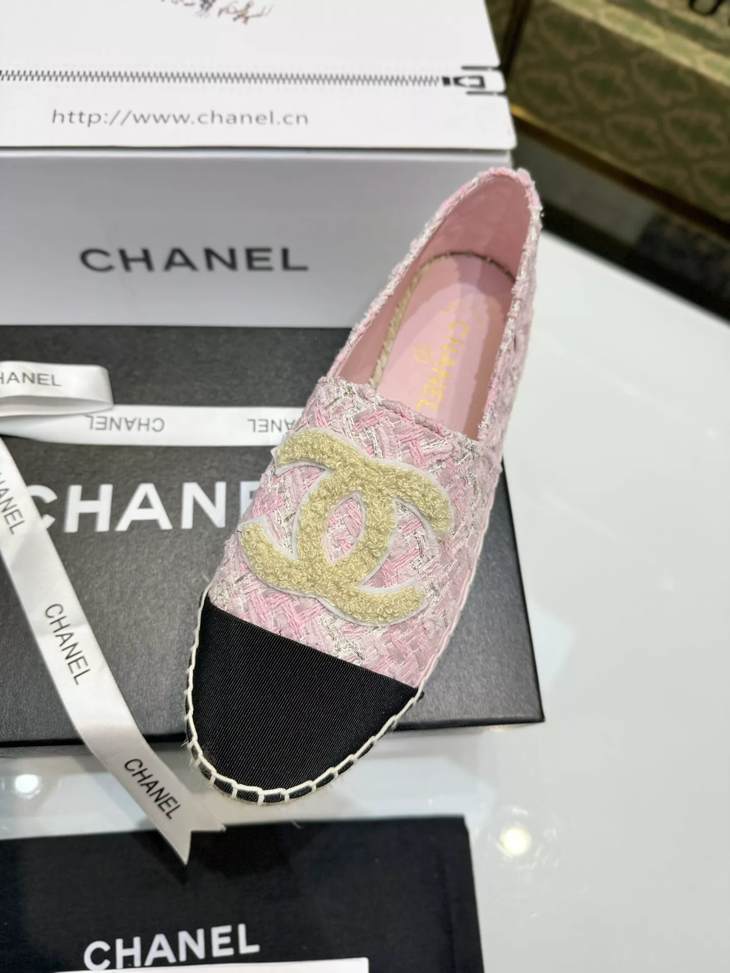 chanel flat chaussures pour femme s_12761a62